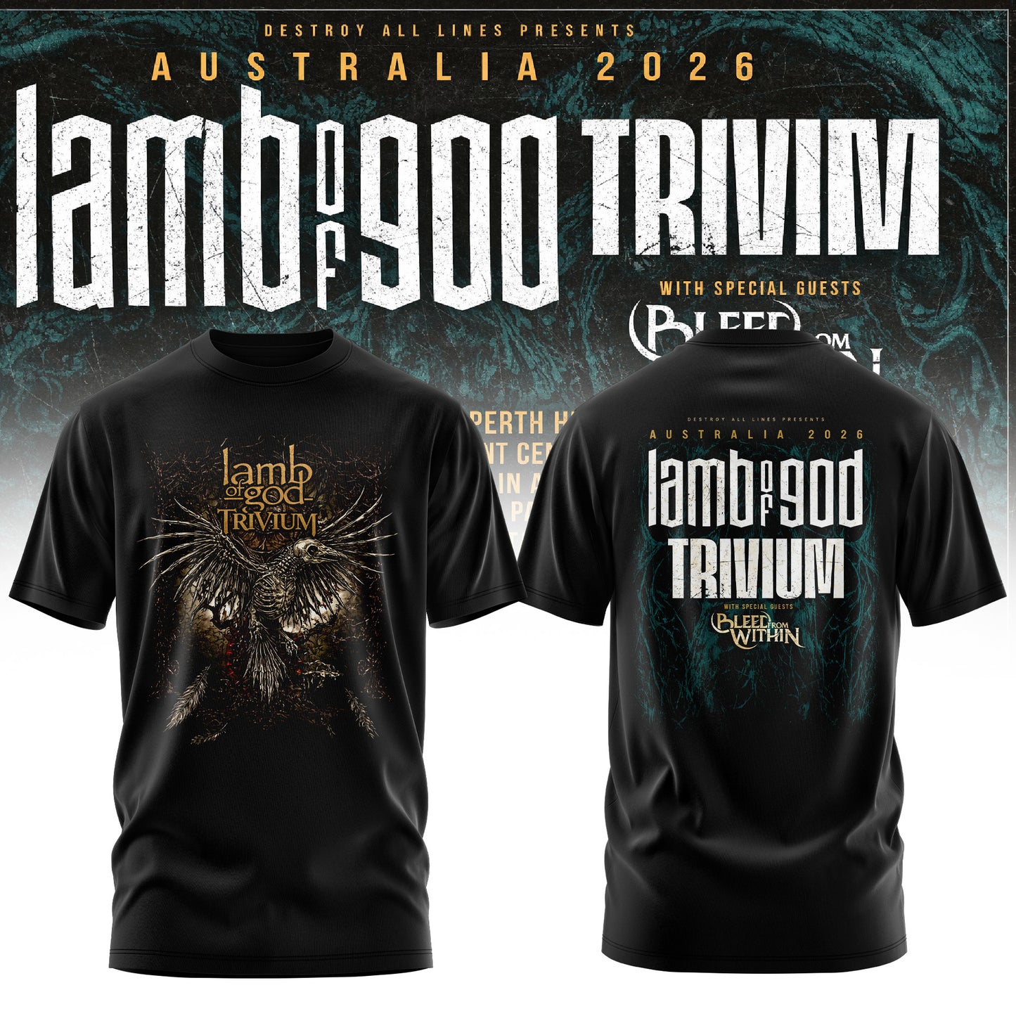 LAMB OF GOD x TRIVIUM – AUSTRALIA 2026 COLLECTION TEE