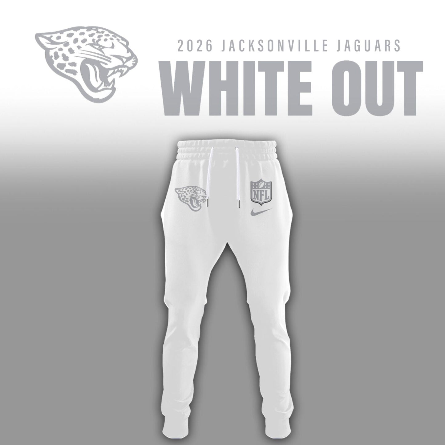 Jacksonville Jaguars 2026 White Out Limited Edition Hoodie