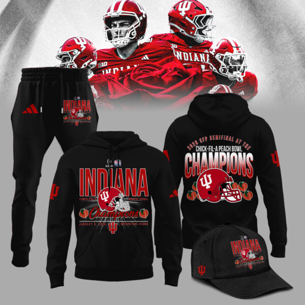 Indiana Hoosiers 2026 Peach Bowl Champions Limited Hoodie
