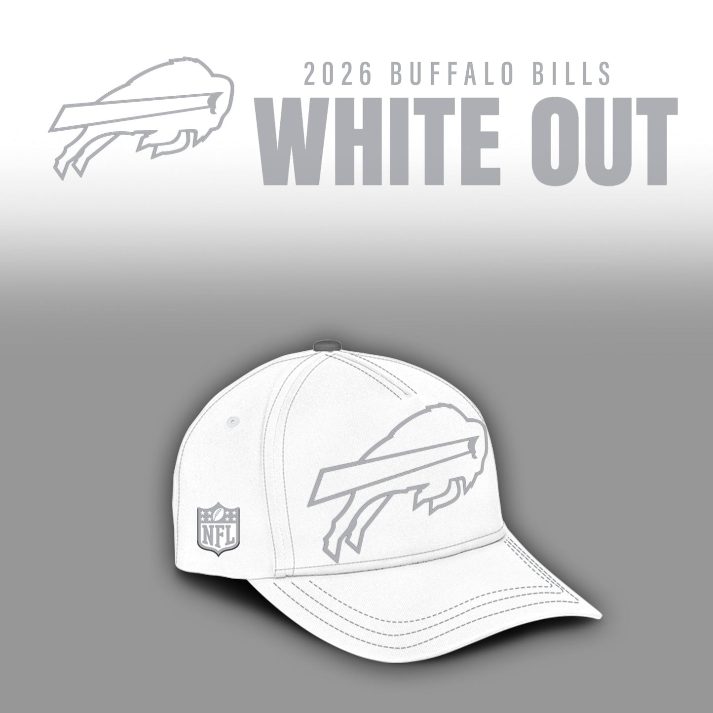 Buffalo Bills 2026 White Out Limited Edition Hoodie