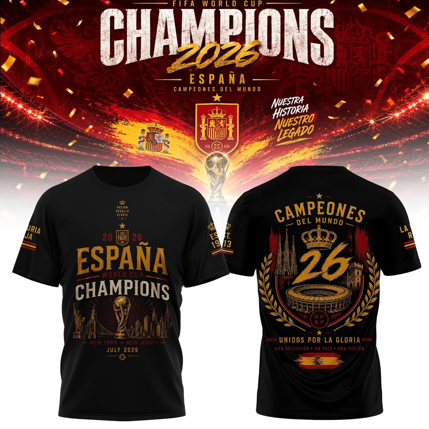 Spain Champions World Cup 2026 Limited Edition Shirt