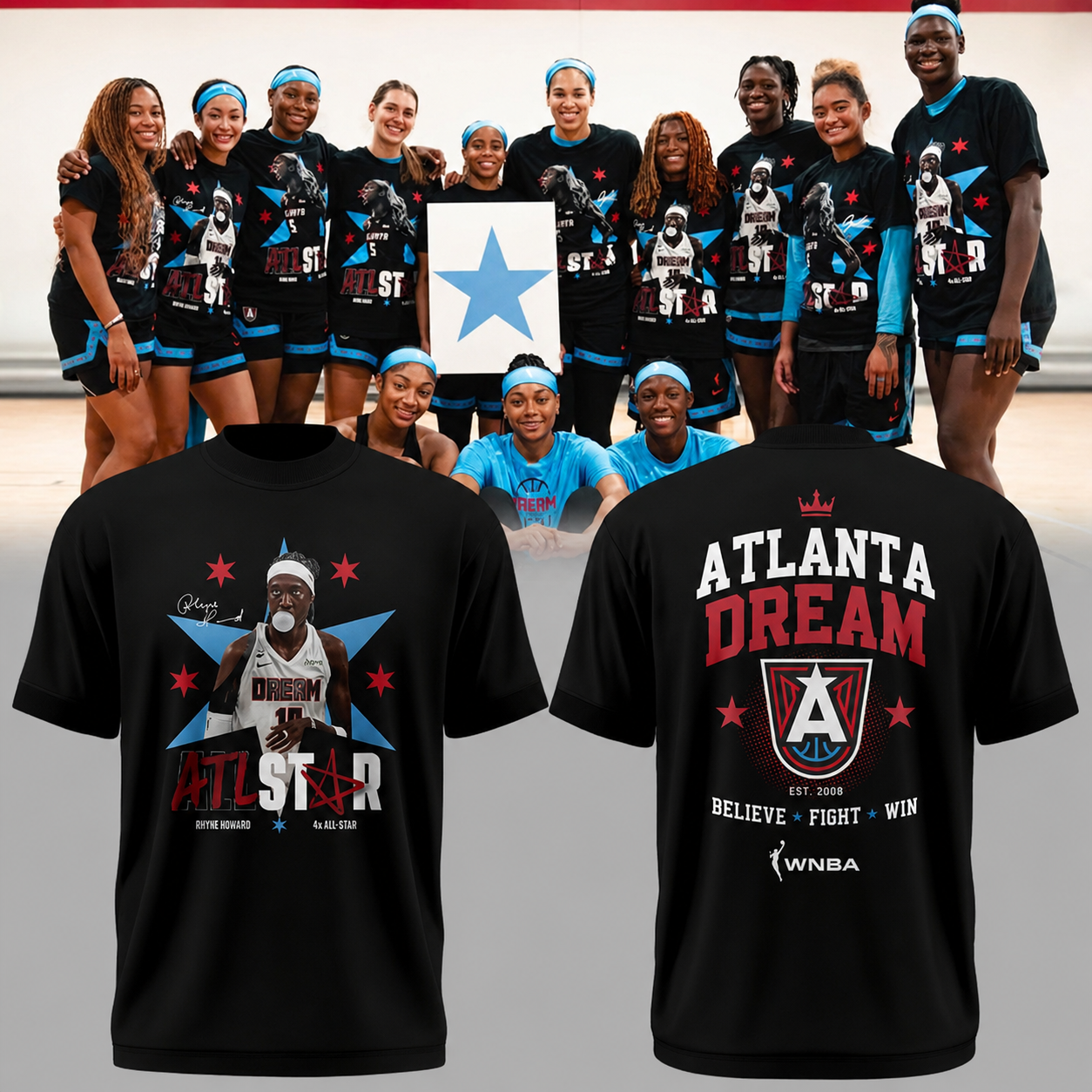 Limited Edition Atlanta Dream Rhyne Howard WNBA All-Star Game 2026 Shirt