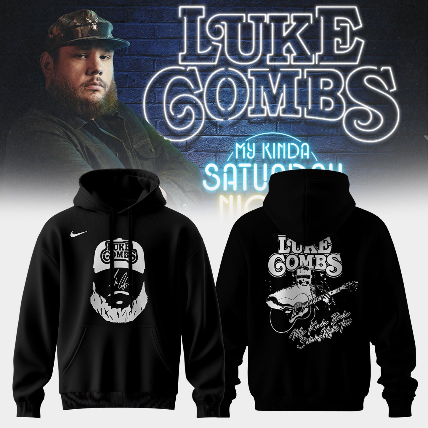 LUKE COMBS: MY KINDA SATURDAY NIGHT TOUR� HOODIE LIMITED
