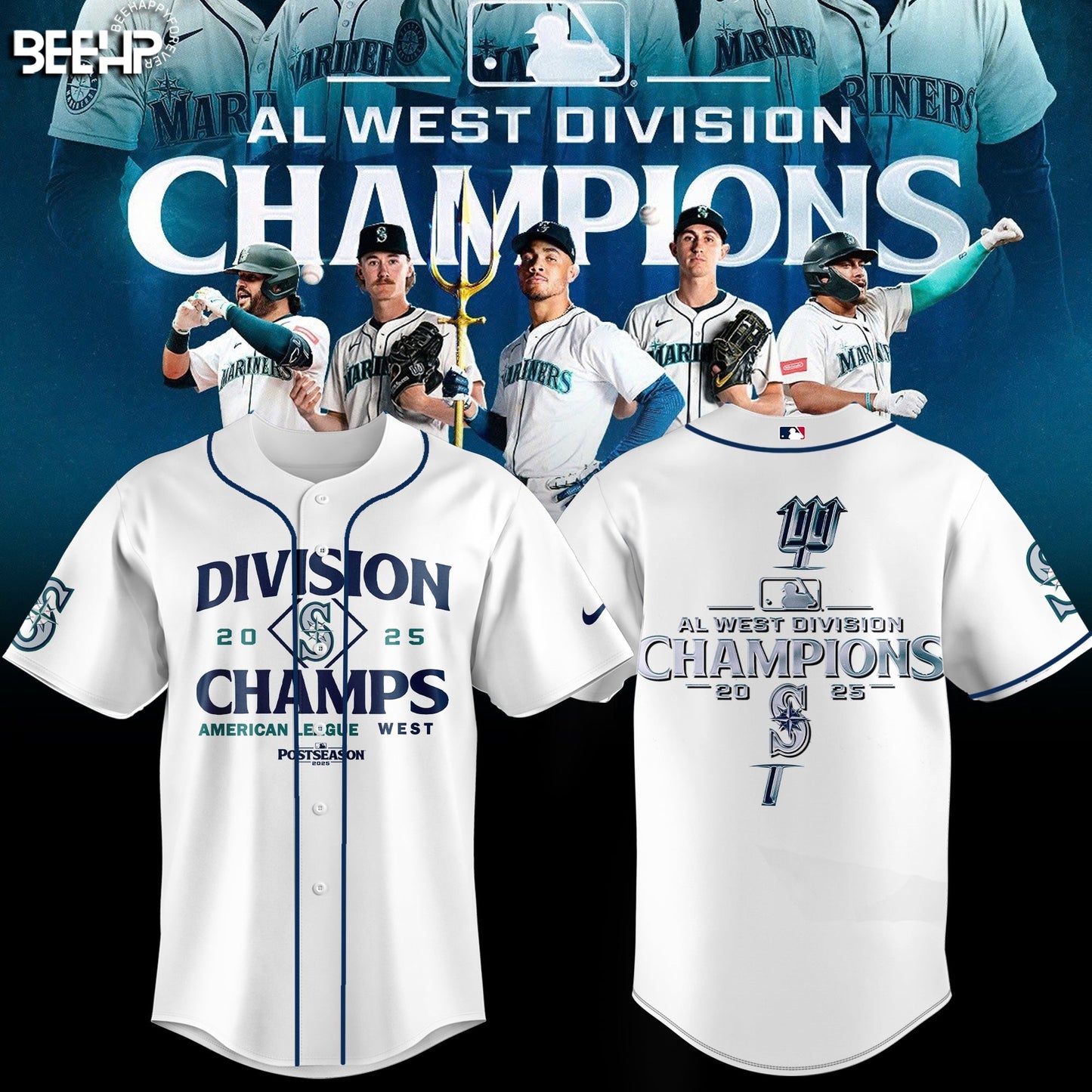 Seattle Mariners 2025 AL West Division Champions Limited Edition Jersey