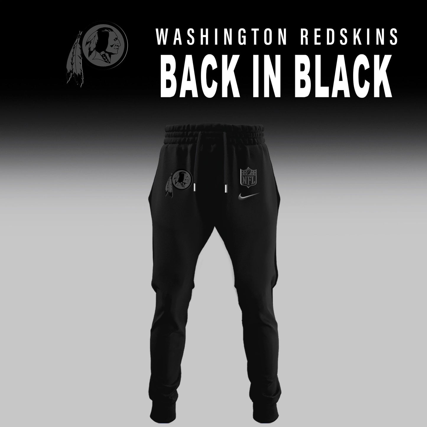 Washington Redskin 2025 Back In Black Limited Edition Combo TShirt