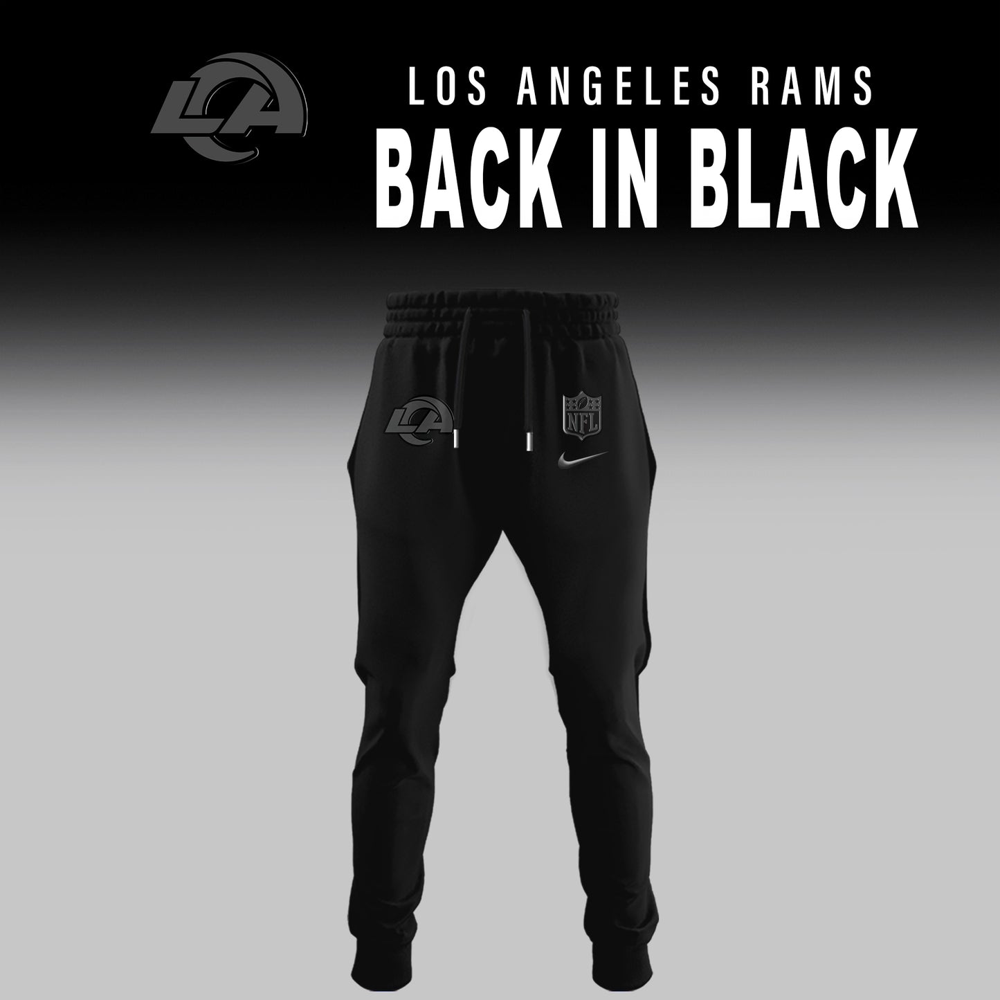 Los Angeles Rams 2026 Back In Black Limited Edition Hoodie