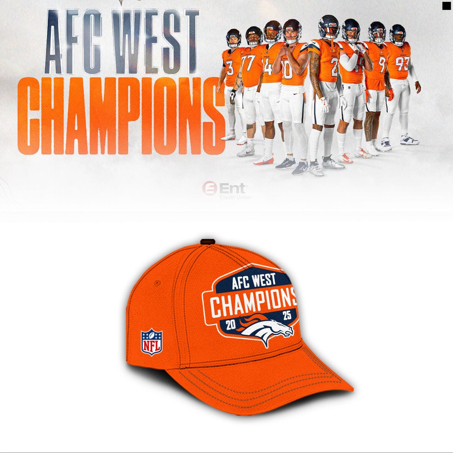 Denver Broncos “ 2025 AFC West Champions Shirt