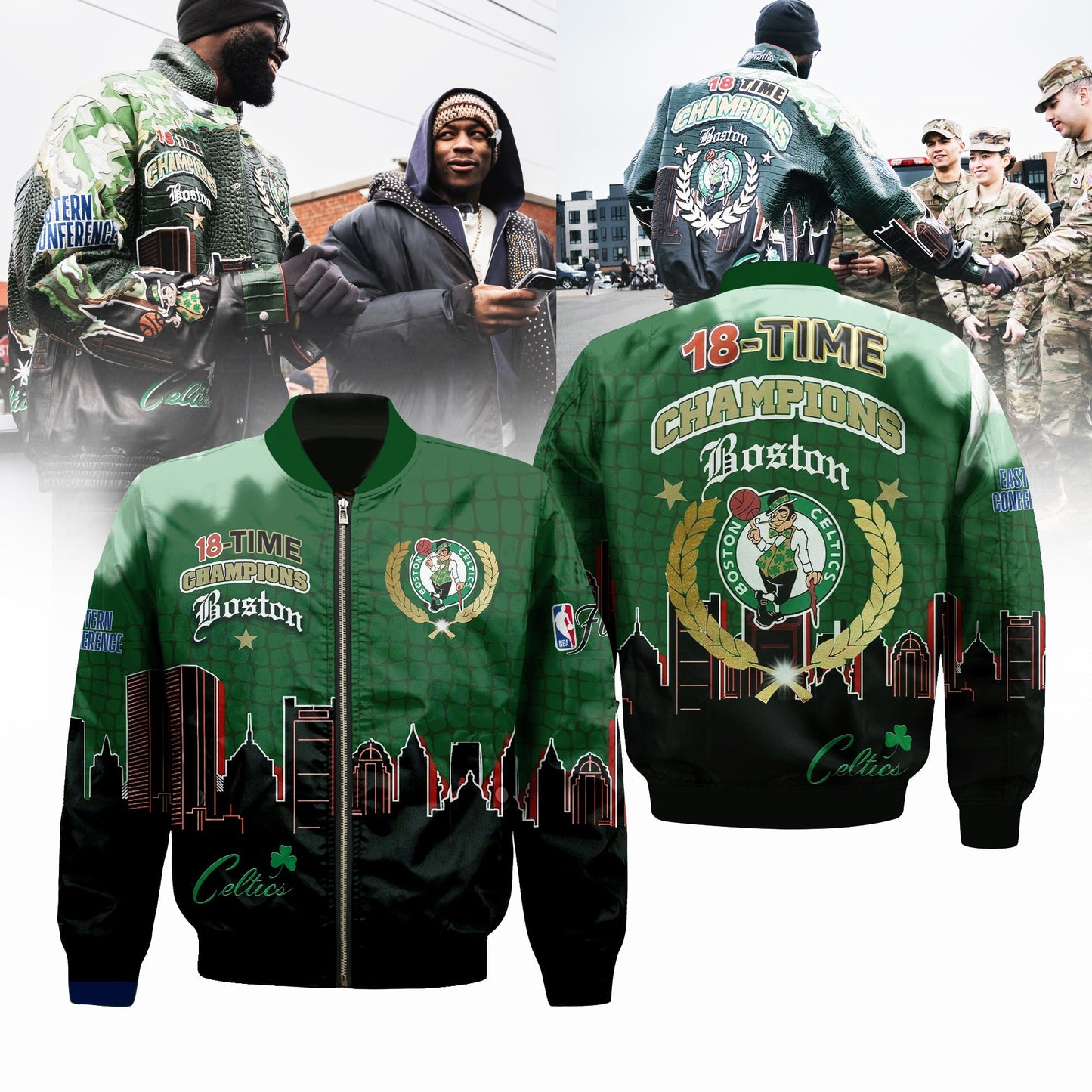 Boston Celtics 18-Time NBA Finals Champions Limited Edition Zip Jacket