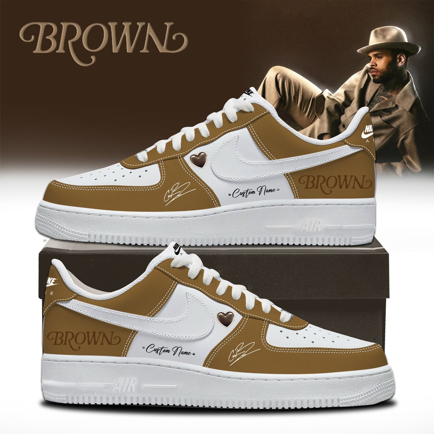 CHRIS BROWN’S BROWN ALBUM Limited Edition AF1 Sneaker