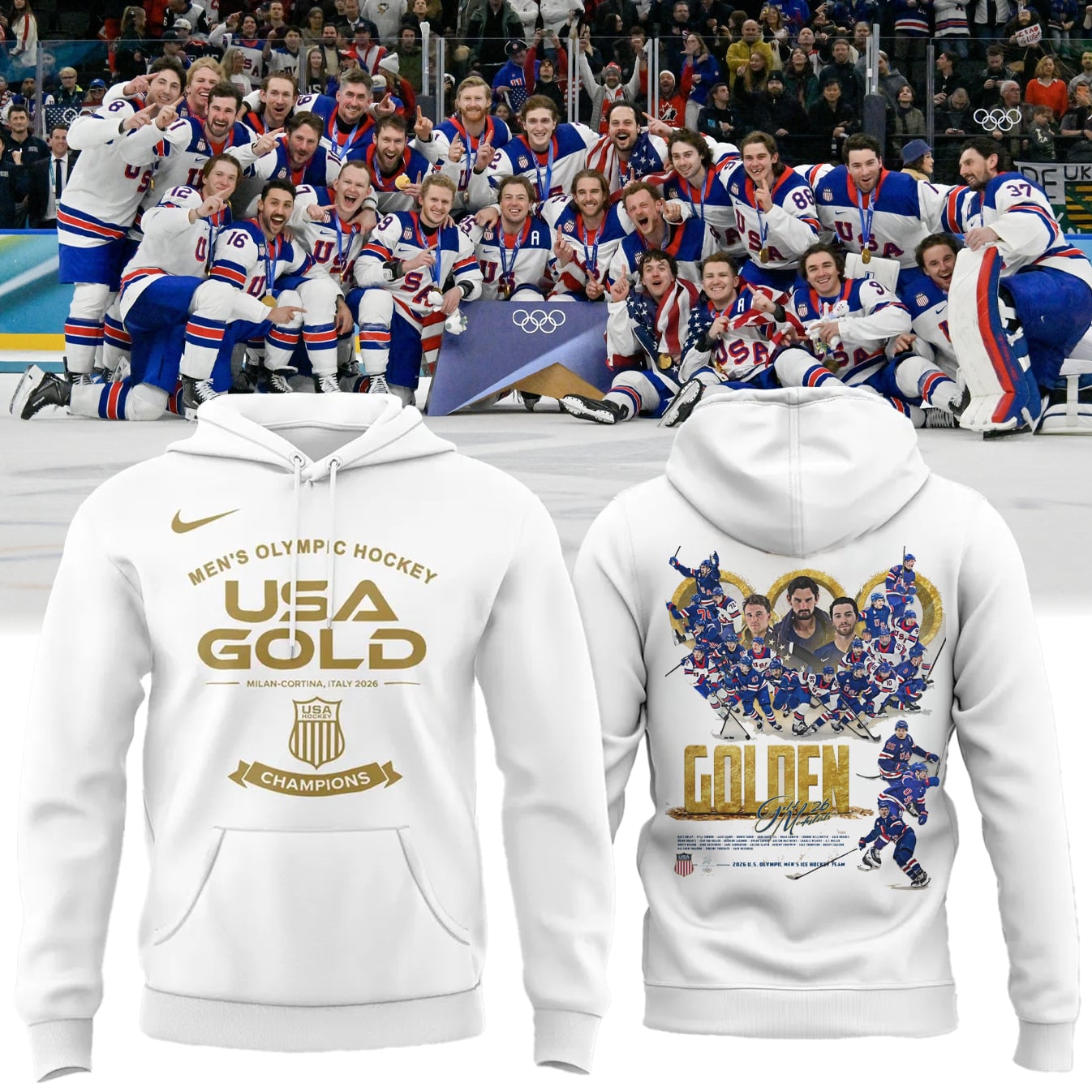 USA Men™s National ICE Hockey Team 2026 Olympic Exclusive Hoodie