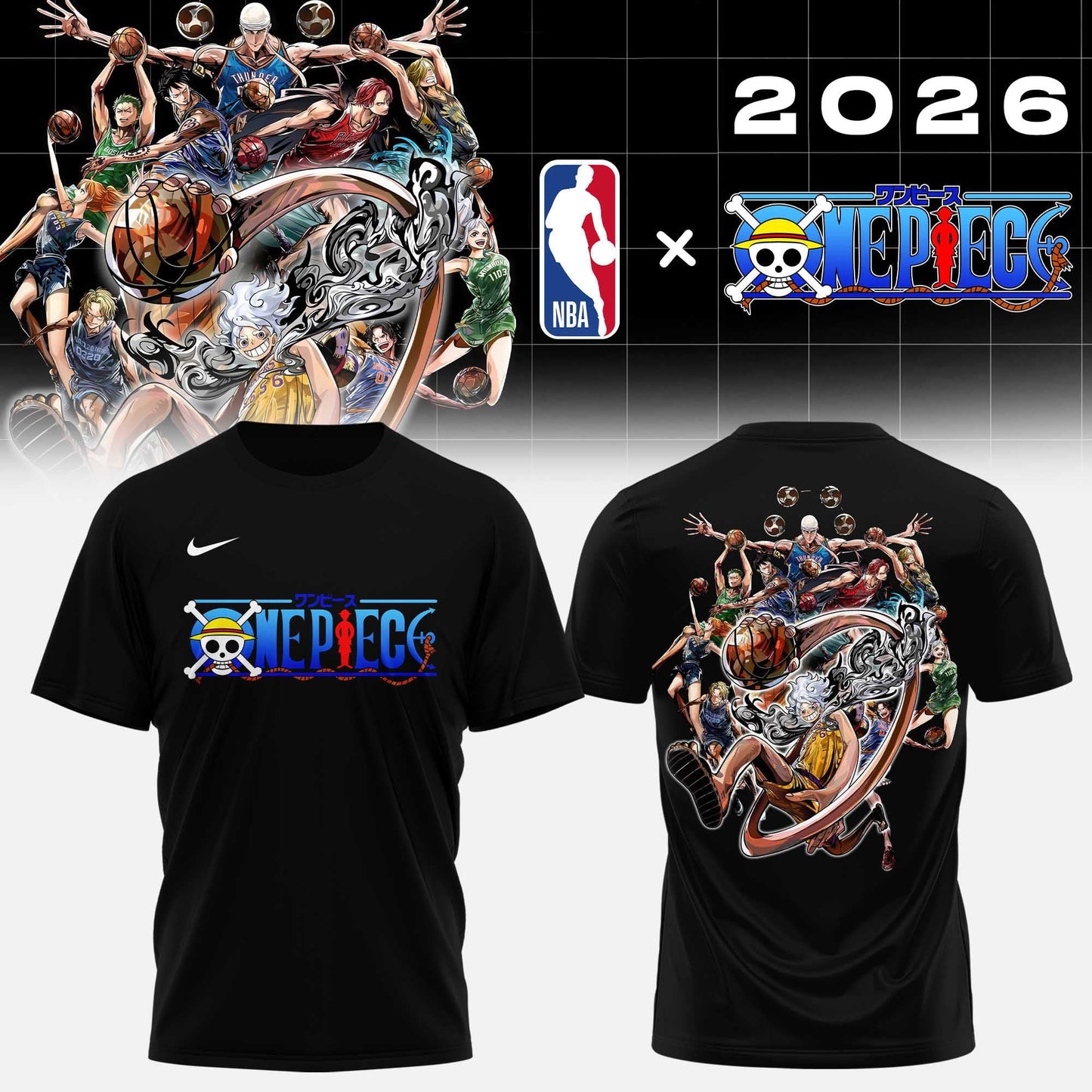 Los Angeles Lakers x One Piece 2026 Uniform