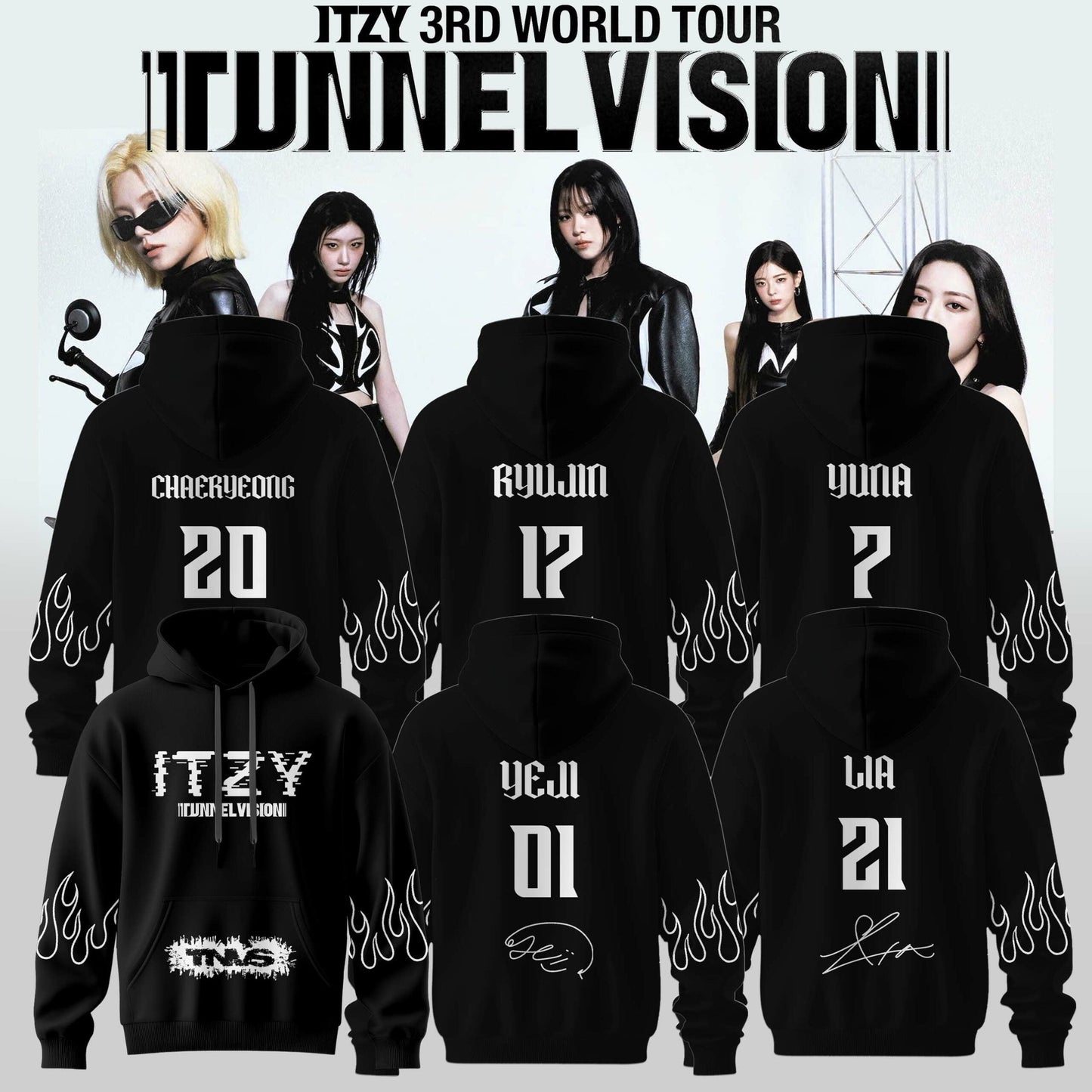 ITZY 3RD WORLD TOUR TUNNEL VISION Hoodie