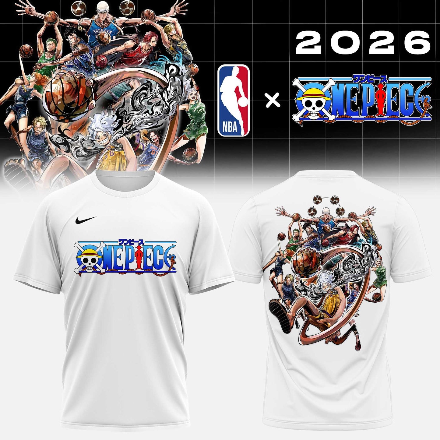 Los Angeles Lakers x One Piece 2026 Uniform