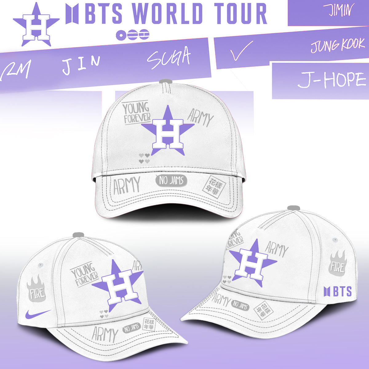 MLB All Team X BTS COMEBACK & WORLD TOUR 2026 Limited Edition “ Jersey