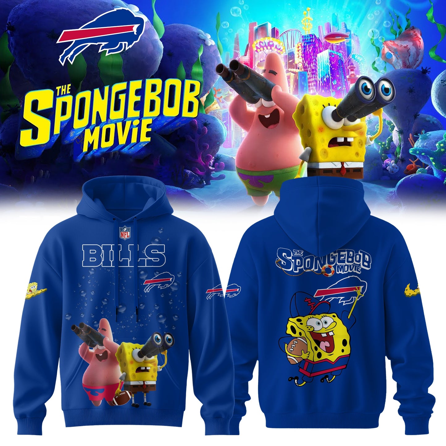 Buffalo Bills x SpongeBob Limited Edition “ Hoodie V1