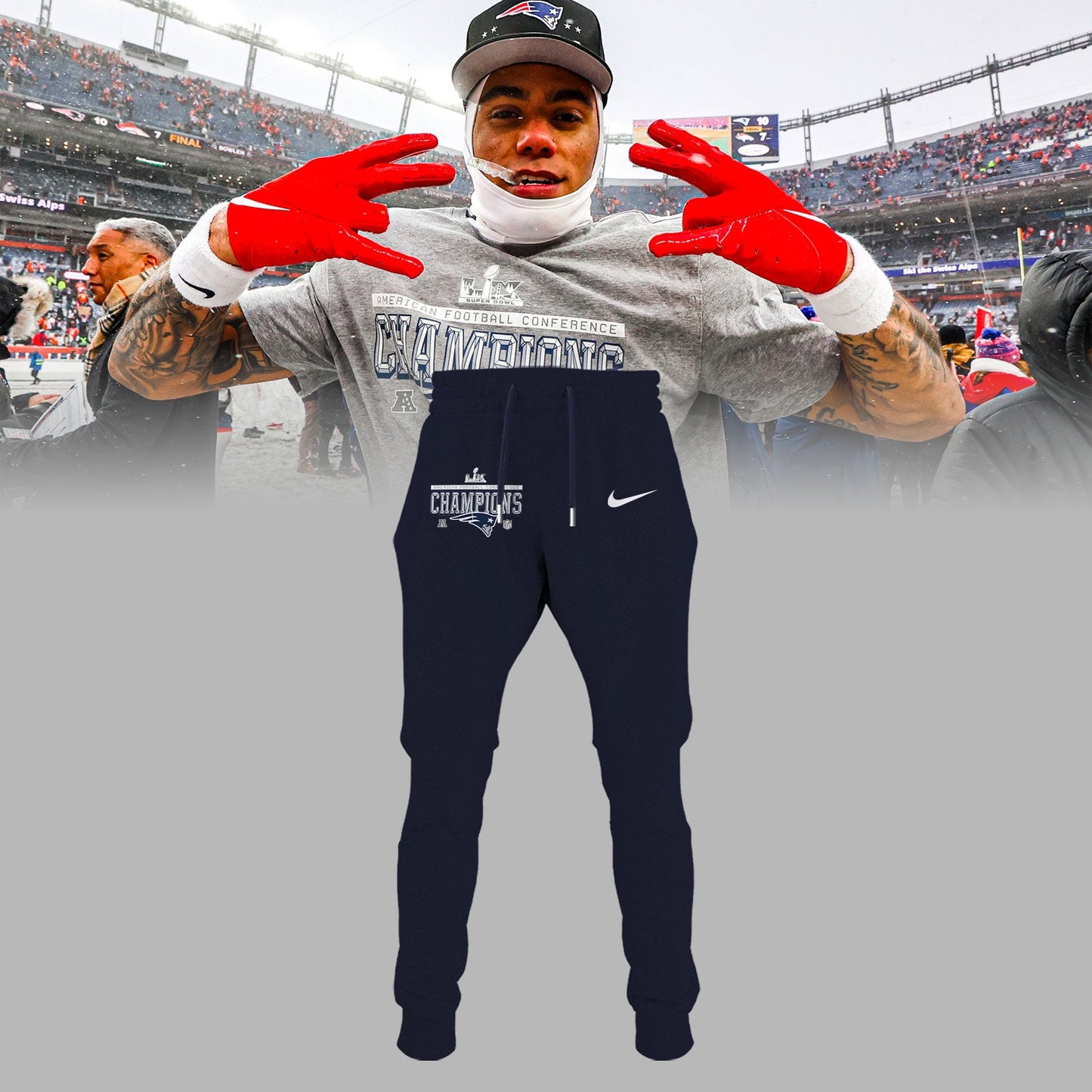 🆠NEW ENGLAND PATRIOTS ” 2025 AFC CHAMPIONS Jersey