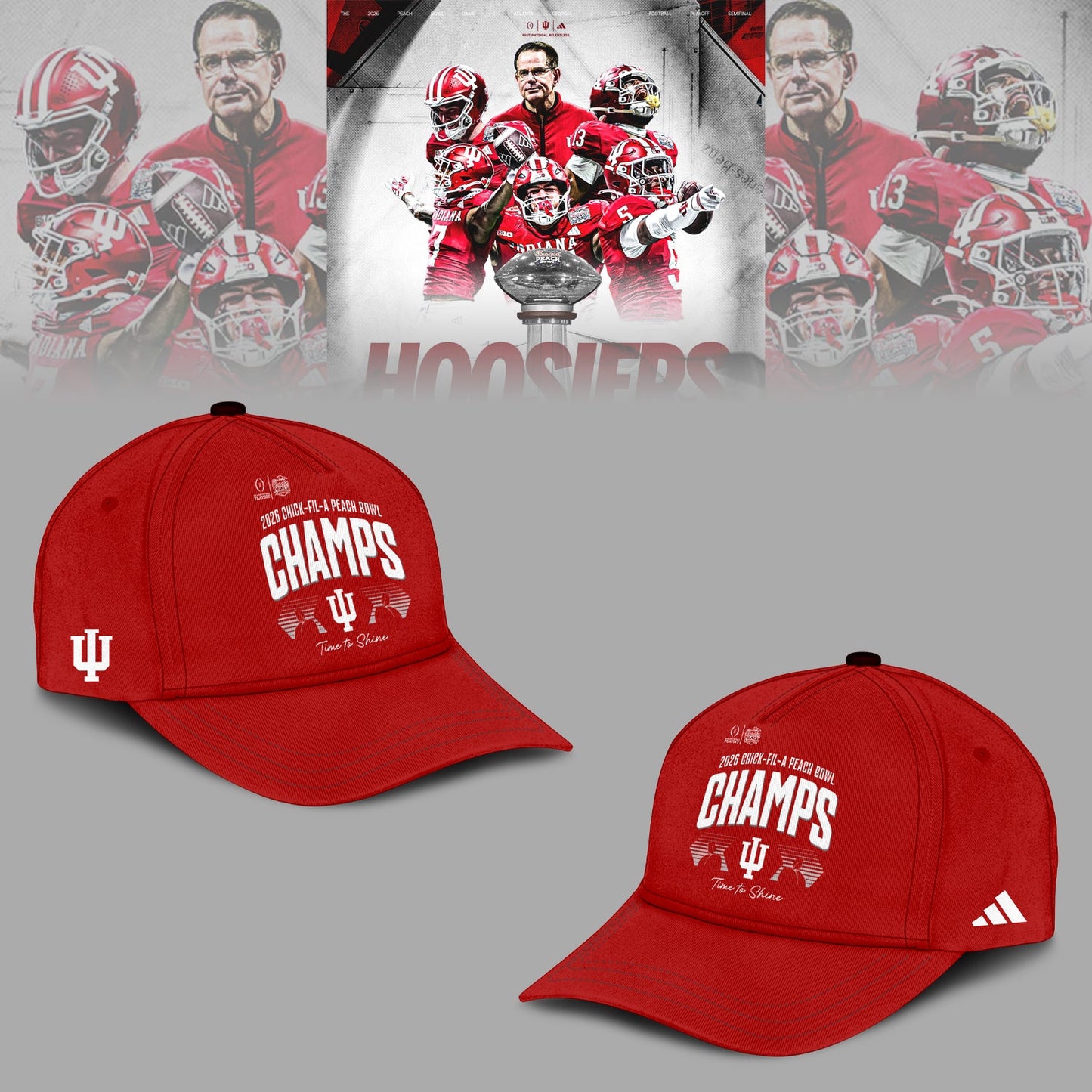 Indiana Hoosiers 2026 Peach Bowl Champions Limited Hoodie
