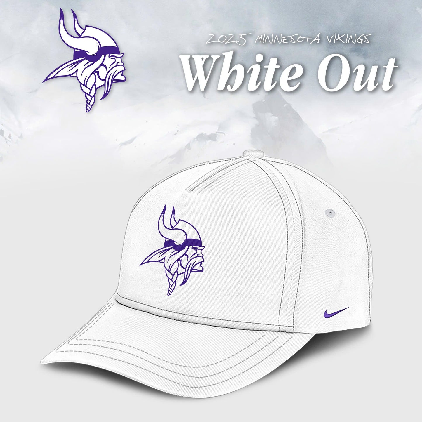 Minnesota Vikings 2026 White Out Limited Edition Hoodie