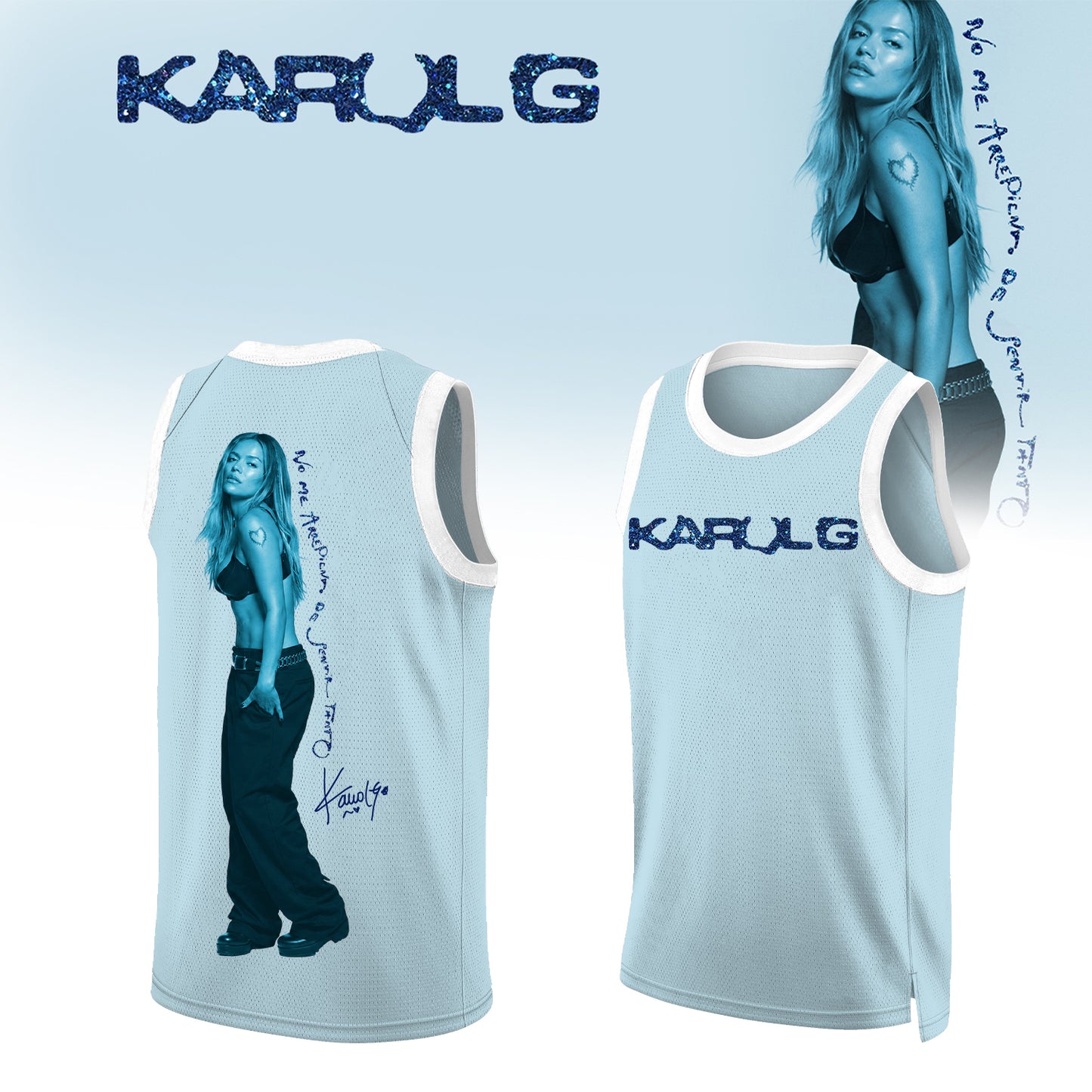 KaRol G Album “NO ME ARREPIENTO DE SENTIR TANTO” 🩵 – Jersey