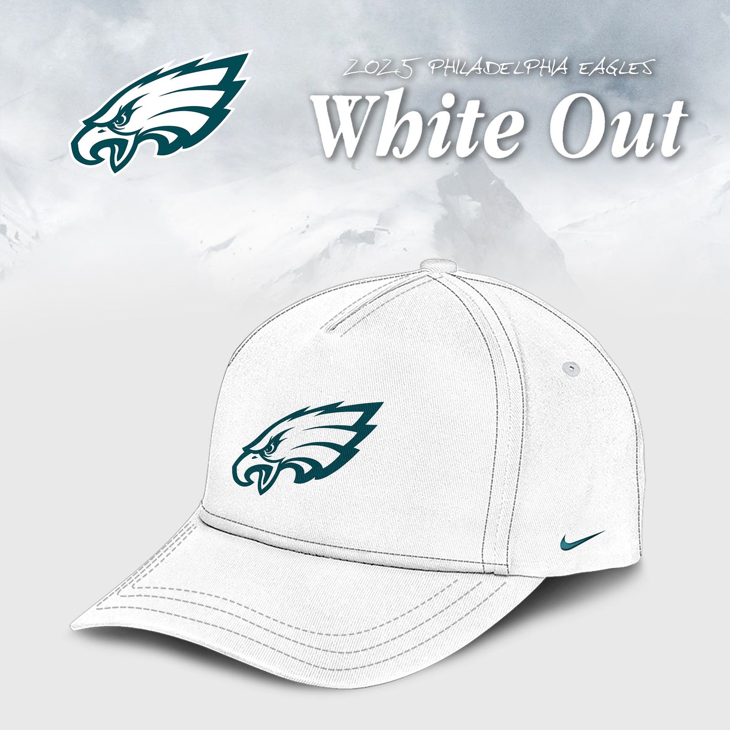 Philadelphia Eagles 2026 White Out Limited Edition Hoodie V2