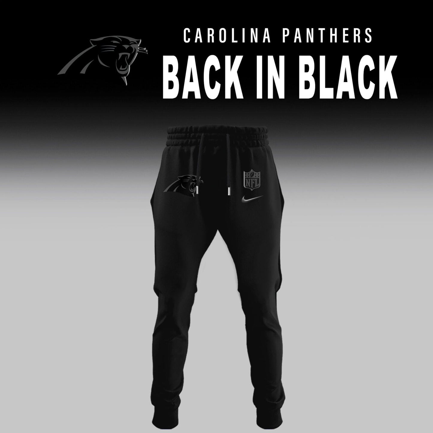 Carolina Panthers 2025 Back In Black Limited Edition Combo TShirt