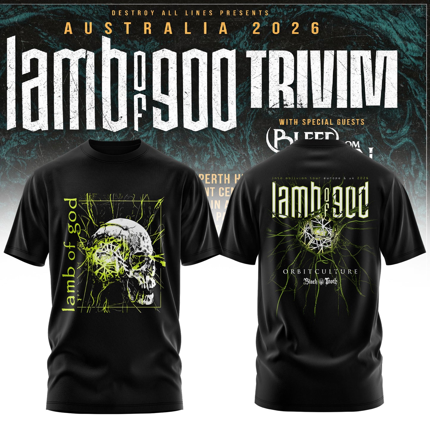 LAMB OF GOD x TRIVIUM – AUSTRALIA 2026 COLLECTION TEE