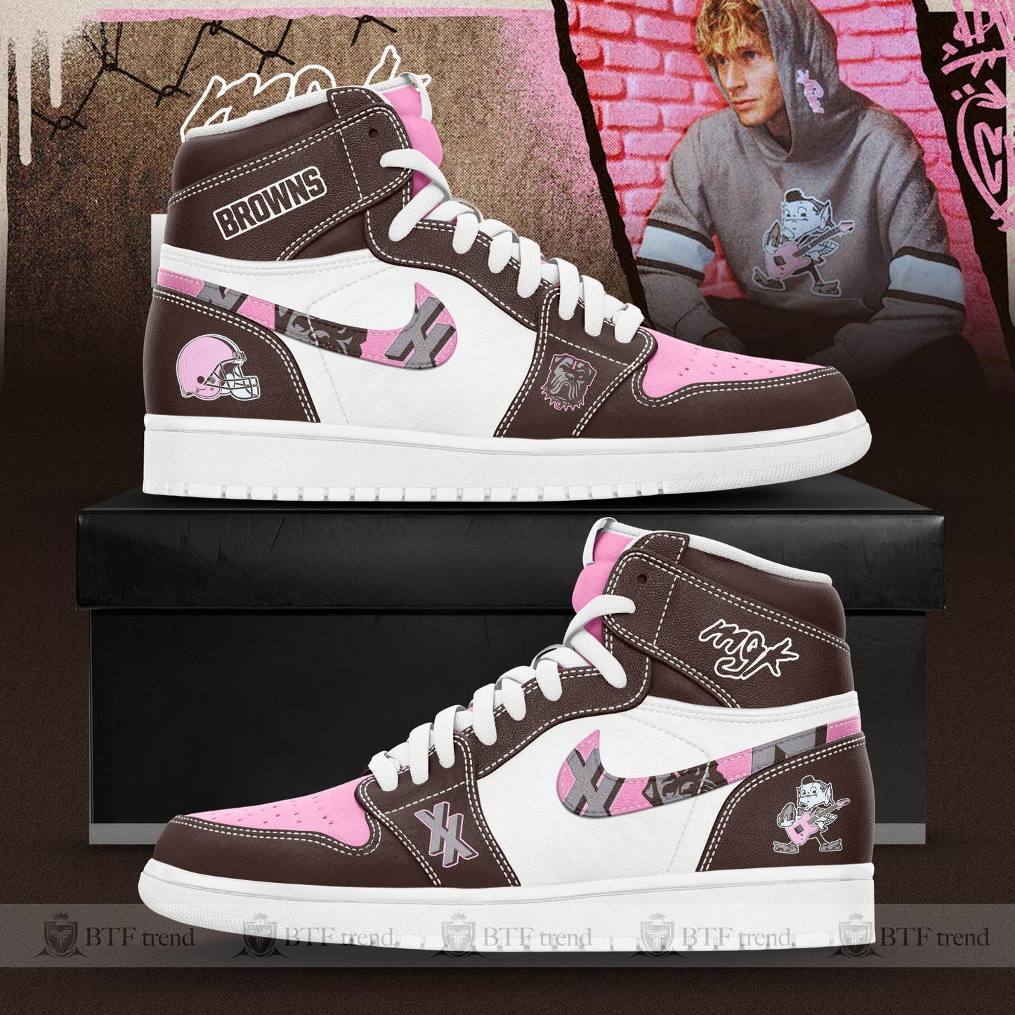 Cleveland Browns x MGK Limited Editions Air Jordan 1 Sneaker