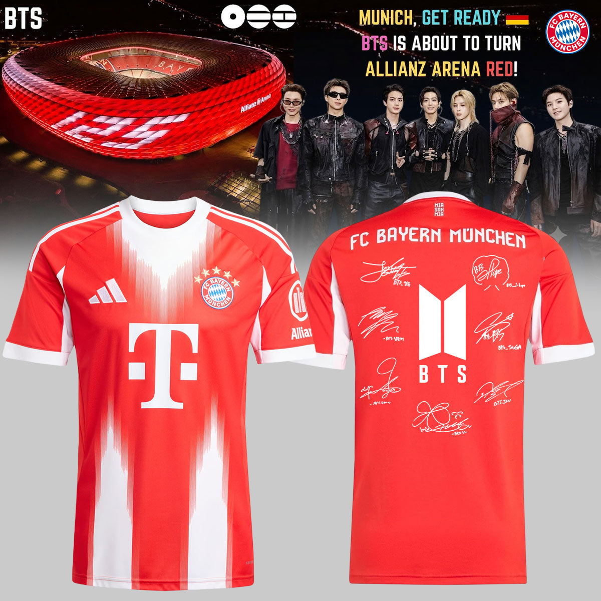 BTS x FC Bayern München signed – Jersey