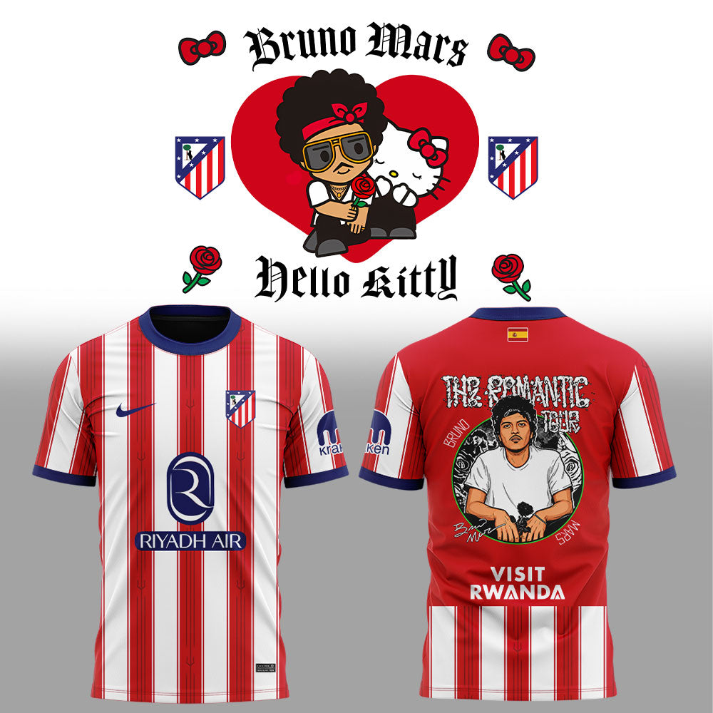 Bruno Mars Bruno Mars The Romantic Tour 2026 in Spain — Madrid Shirt