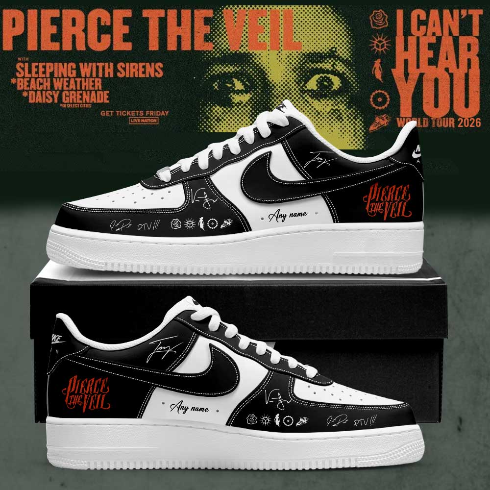Pierce the Veil I Can’t Hear You World Tour 2026 Signature Custom Name Shoes