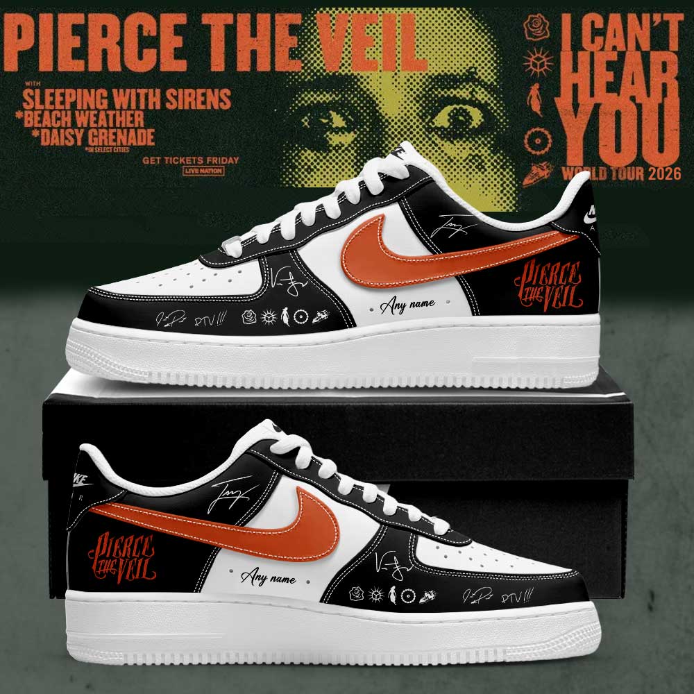 Pierce the Veil I Can’t Hear You World Tour 2026 Signature Custom Name Shoes