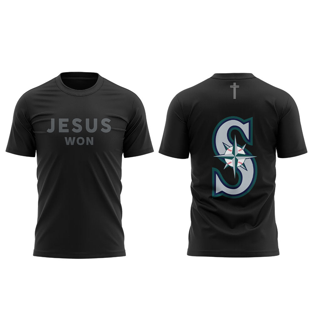 Limited Edition Seattle Mariners JESUS WON 2026 TShirt