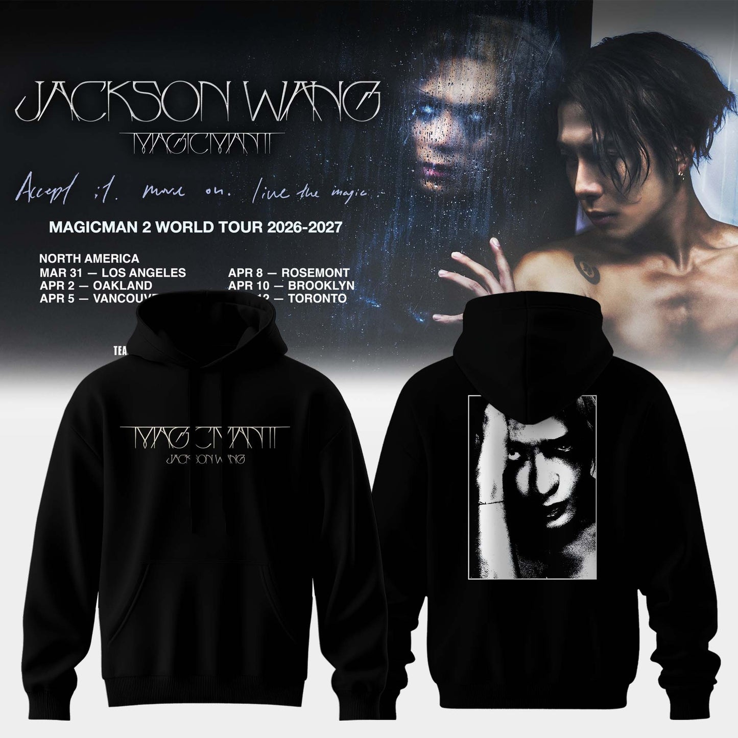 JACKSON WANG “ MAGICMAN 2 WORLD TOUR Limited Hoodie