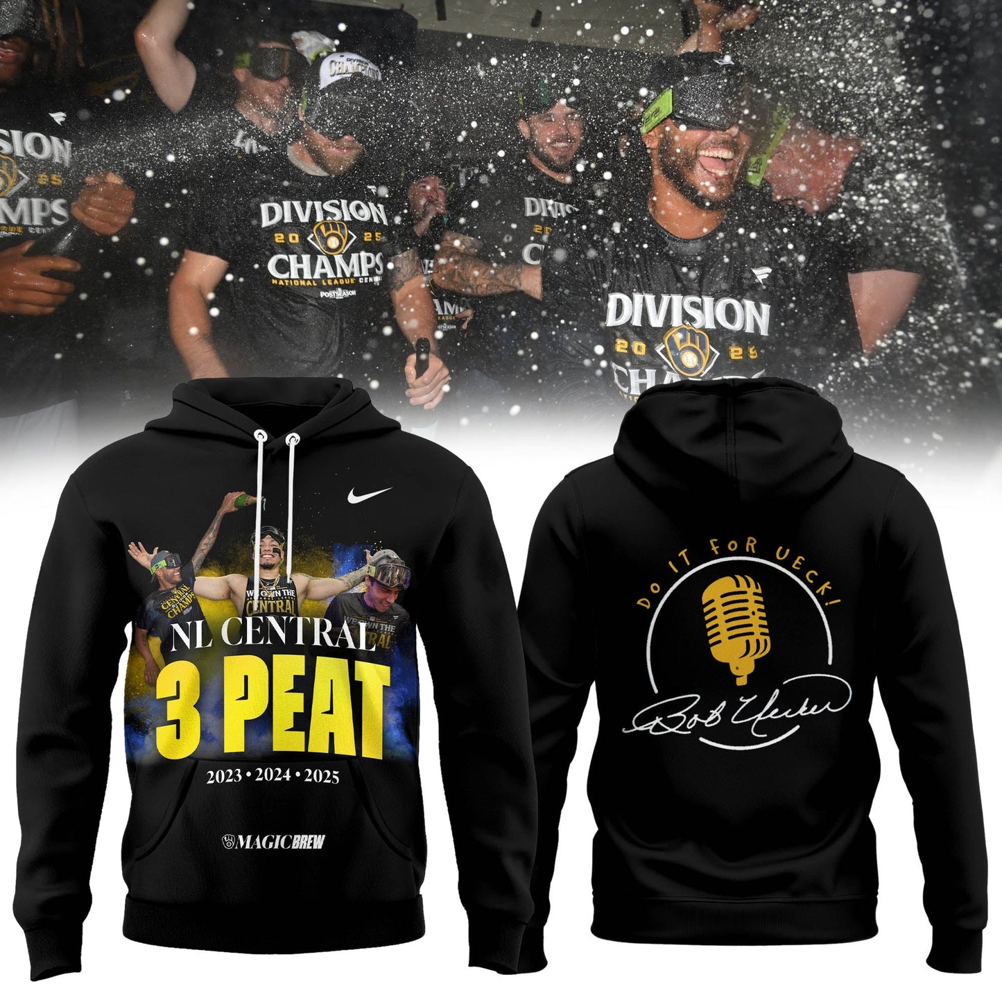 DO IT FOR UECK! The 2025 Brewers™ playoff merch Hoodie