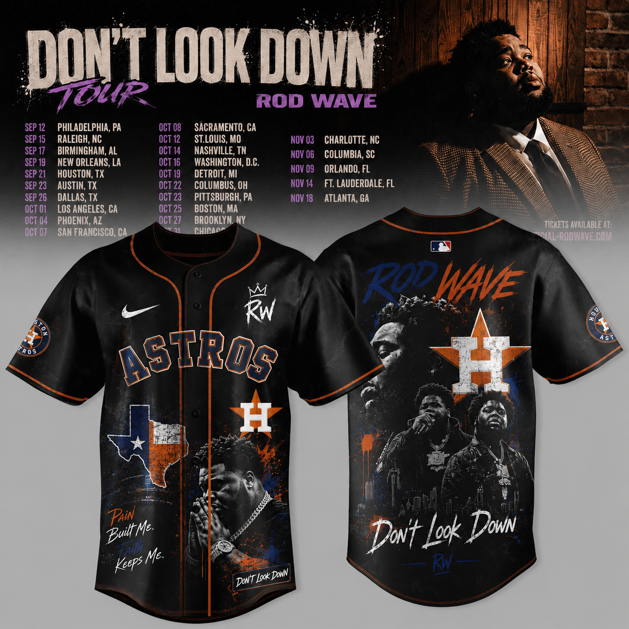 DON’T LOOK DOWN TOUR x MLB 2026 Edition Jersey