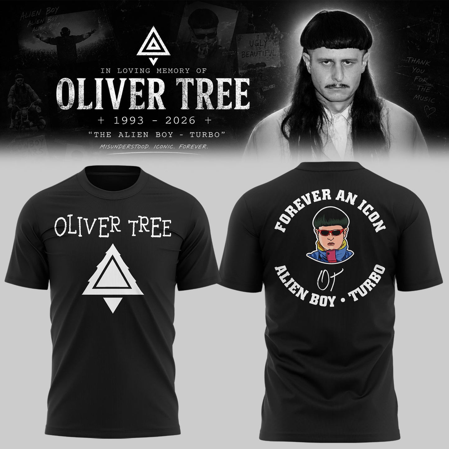 “In Loving Memory of Oliver Tree” 🎵🖤Shirt