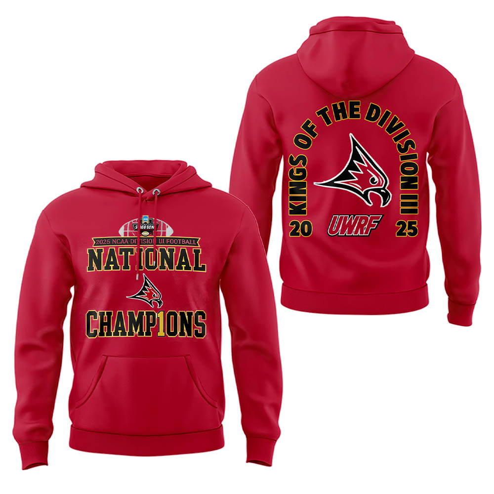 Limited Edition Falcon Football 2025 NCAA Division III National Champions Hoodie