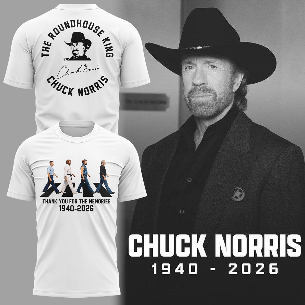REST IN PEACE ðŸ–¤ðŸ•Šï¸ Chuck Norris TShirt