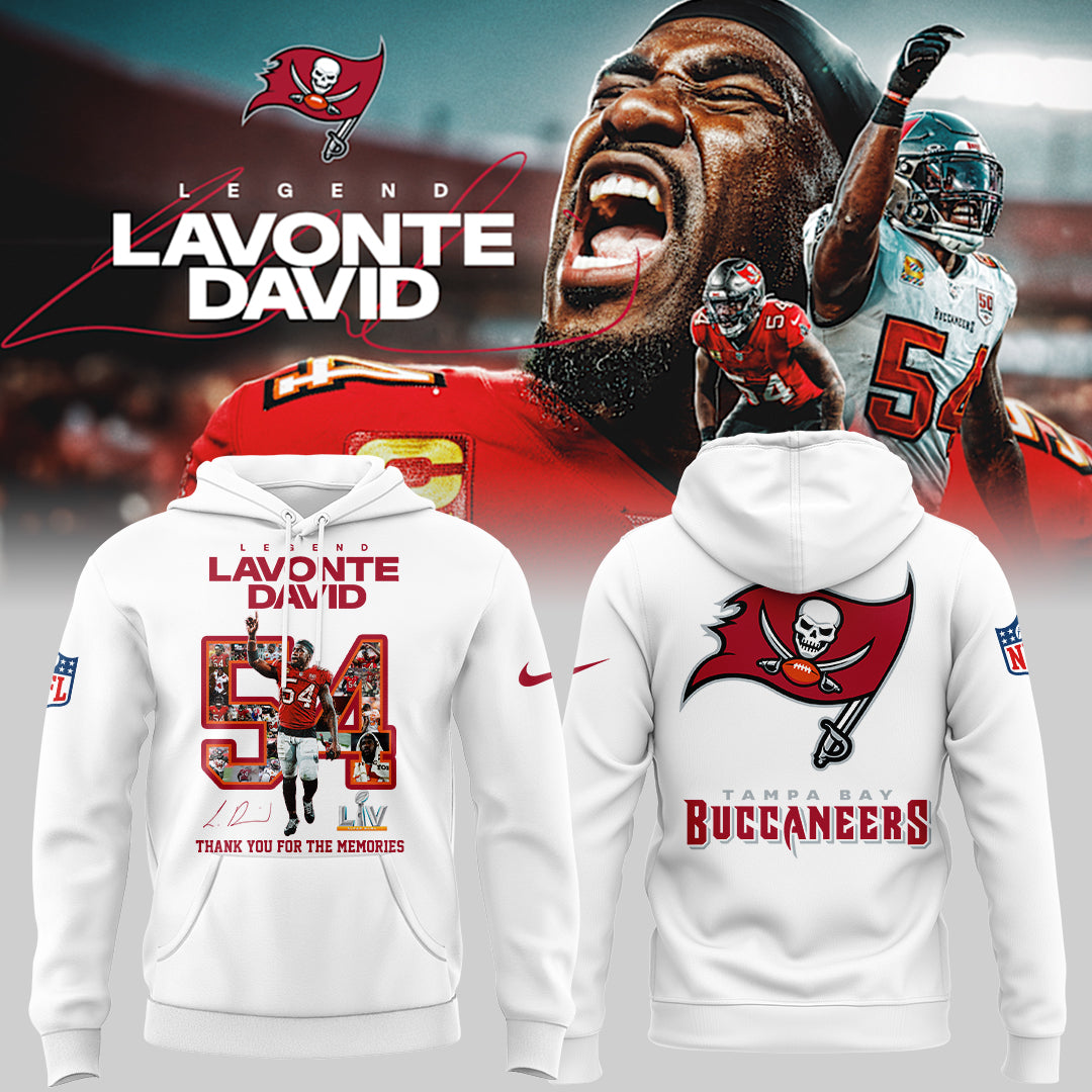Limited Edition Legend Lavonte David “ Thank You For The Memories Hoodie