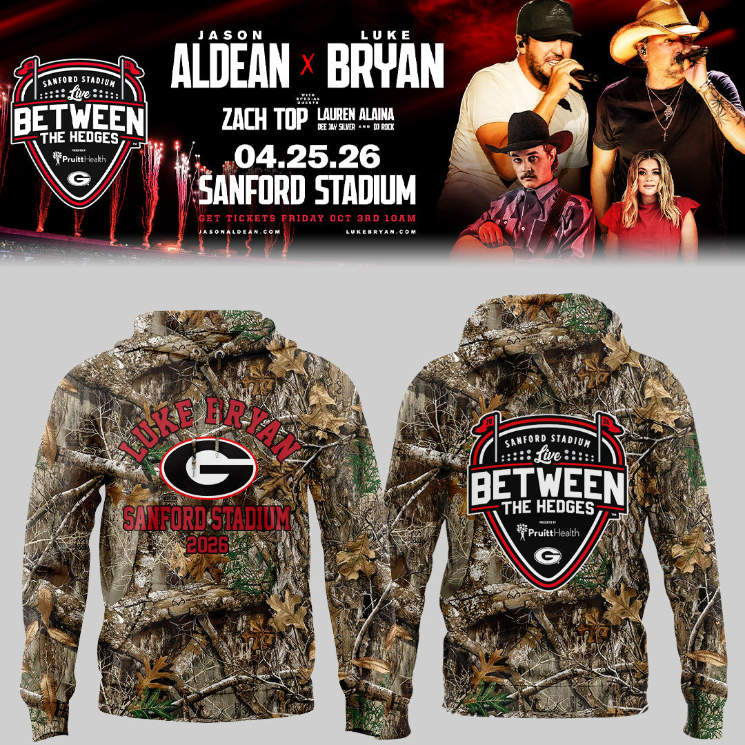 Limited Edition JA x LB “Live Between The Hedges” At Sanford Stadium Hoodie