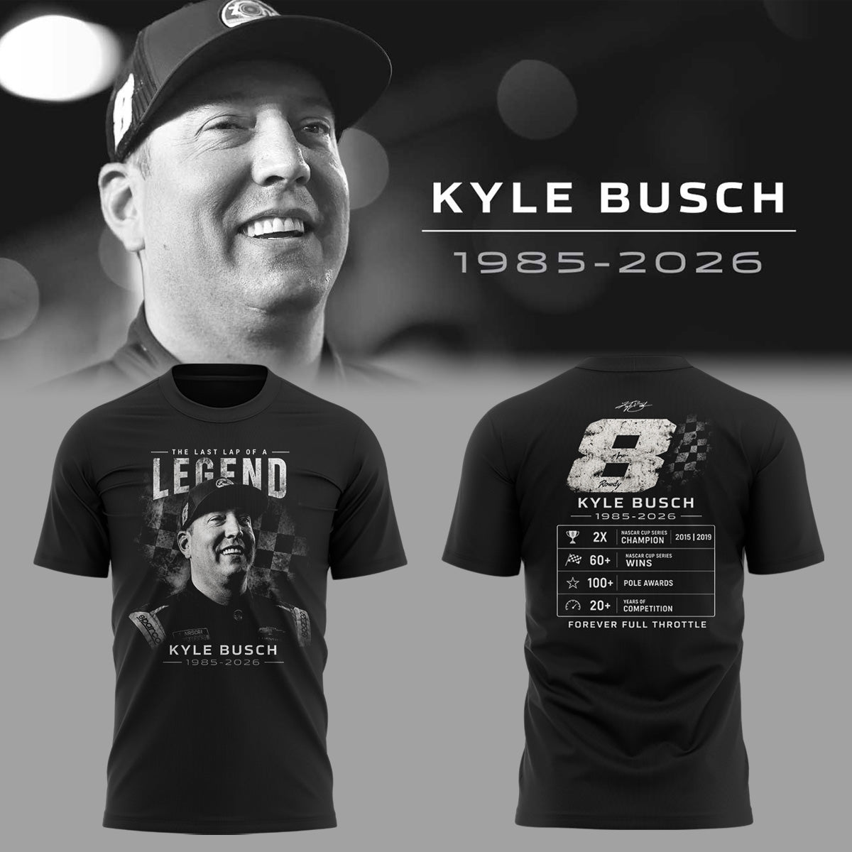 Limited Edition Rowdy Forever Racing Tribute Shirt