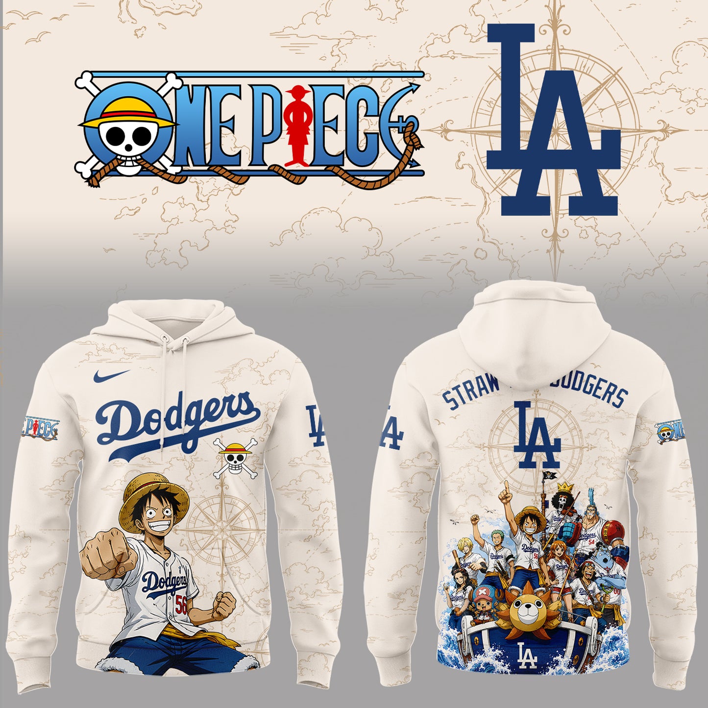 Los Angeles Dodgers x One Piece 2026 Limited Edition Hoodie