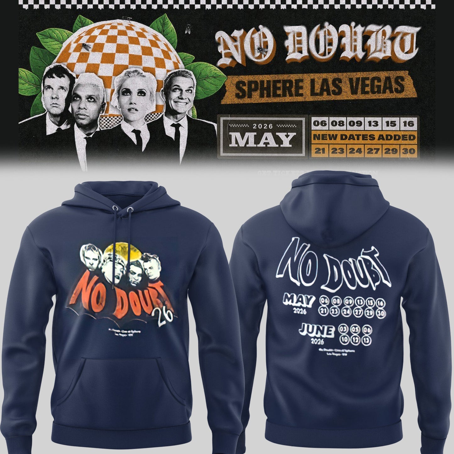 Limited Edition No Doubt Live at Sphere 2026 Hoodie