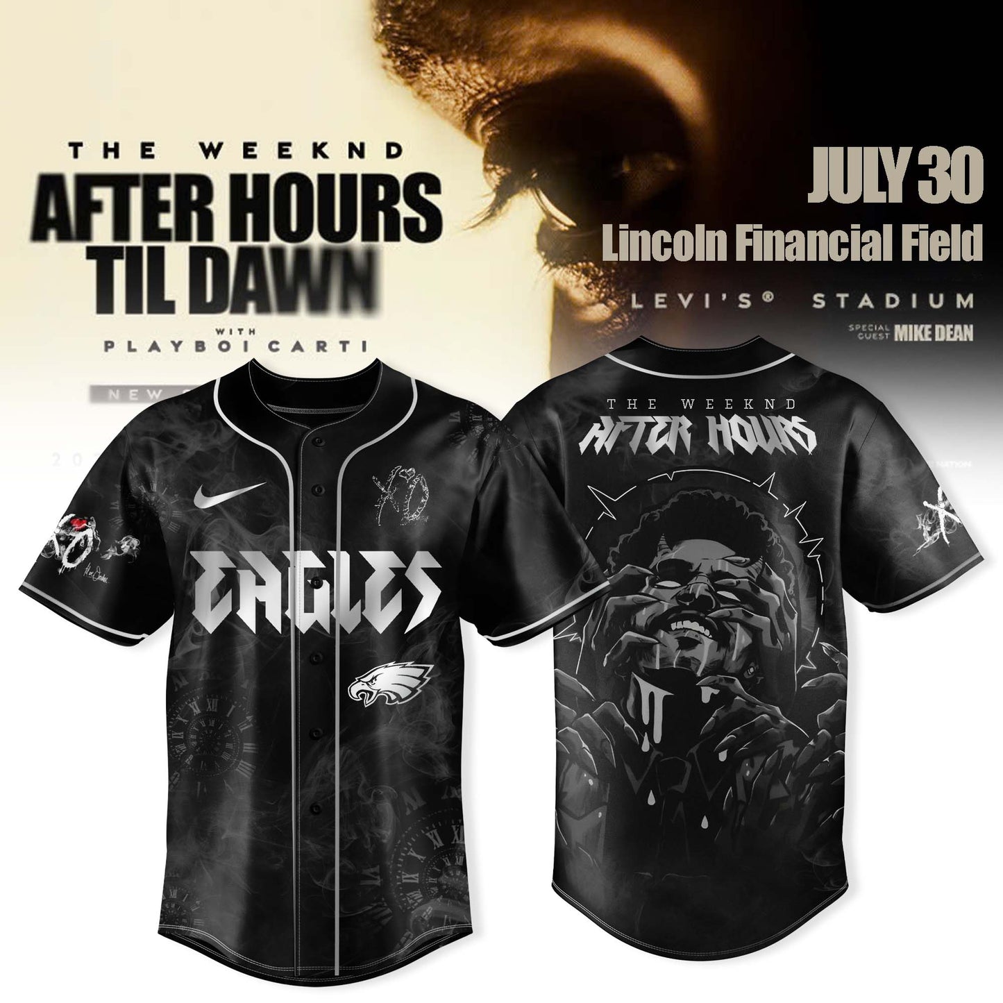 Philadelphia Eagles x After Hours Til Dawn 2025 “ The Weeknd Jersey