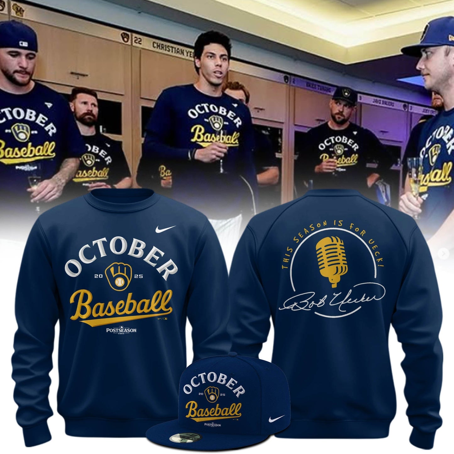 Milwaukee Brewers “ 2025 October ready, This season is for Ueck!