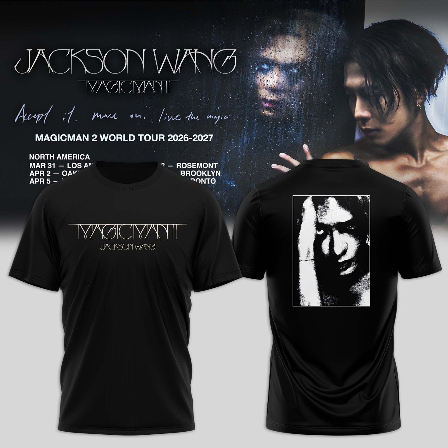 JACKSON WANG “ MAGICMAN 2 WORLD TOUR Limited T-shirt