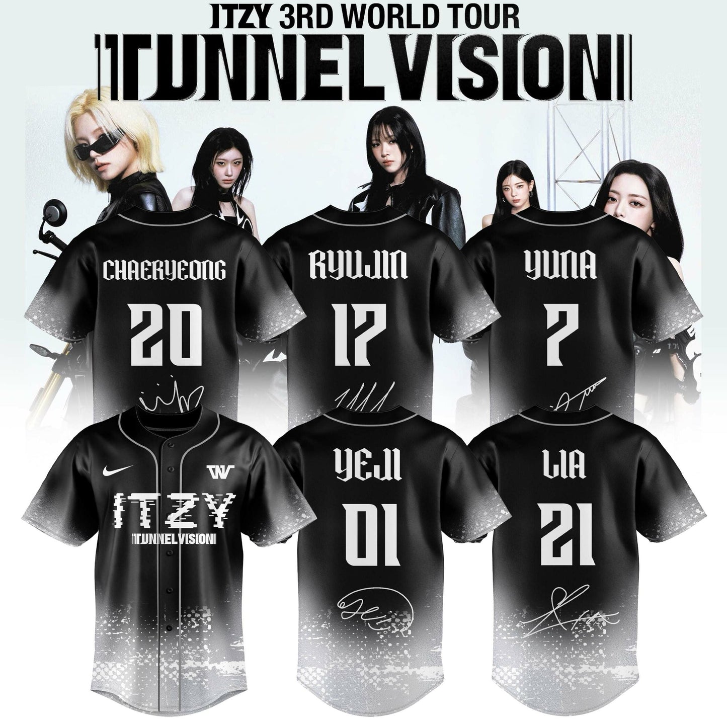 ITZY 3RD WORLD TOUR TUNNEL VISION Special Edition Jersey