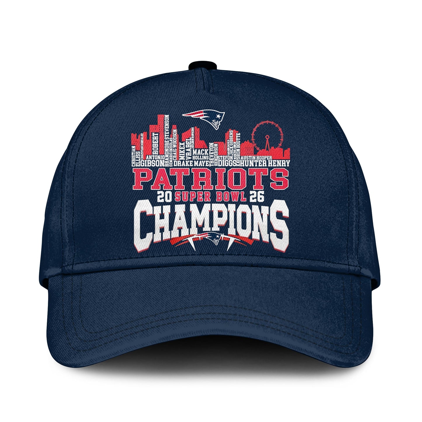 New England Patriots“ Super Bowl LX 2025 Champions T-Shirt