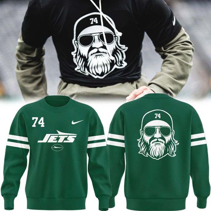 New York Jets "74" A True Jet Nick Mangold Green Sweat