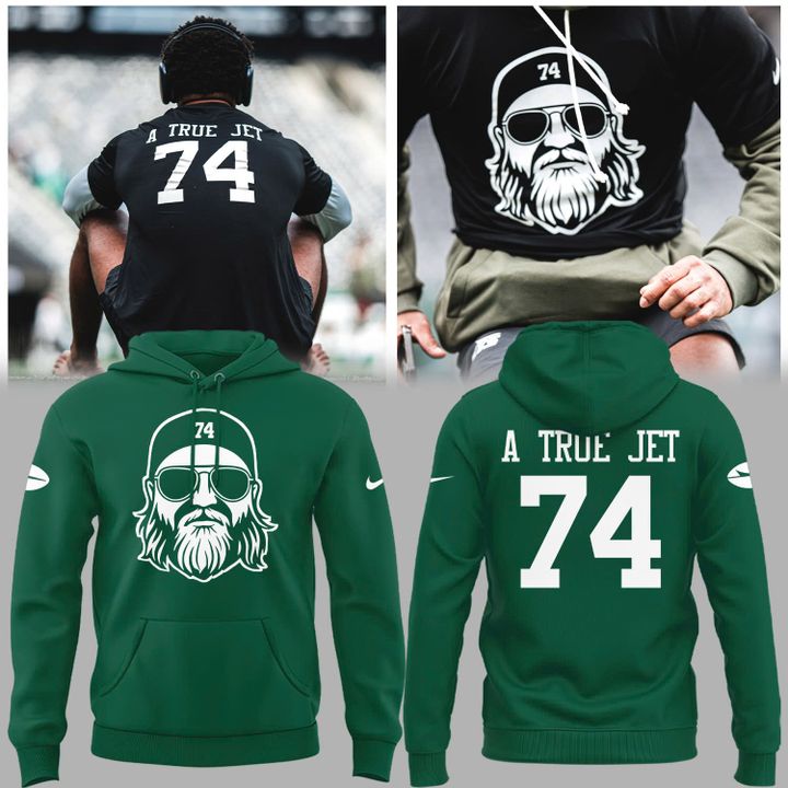 New York Jets "74" A True Jet Nick Mangold Green Hoodie